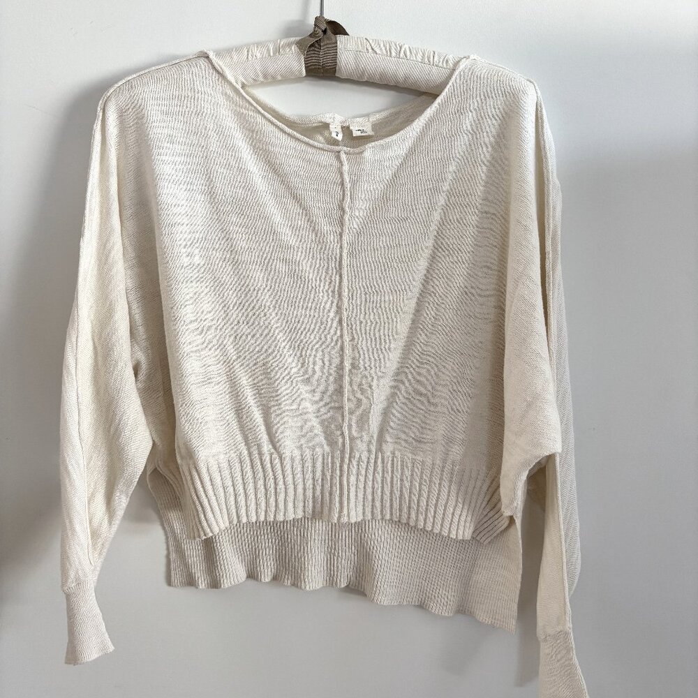 Moth Lightweight Vintage Slub Sweater Cream